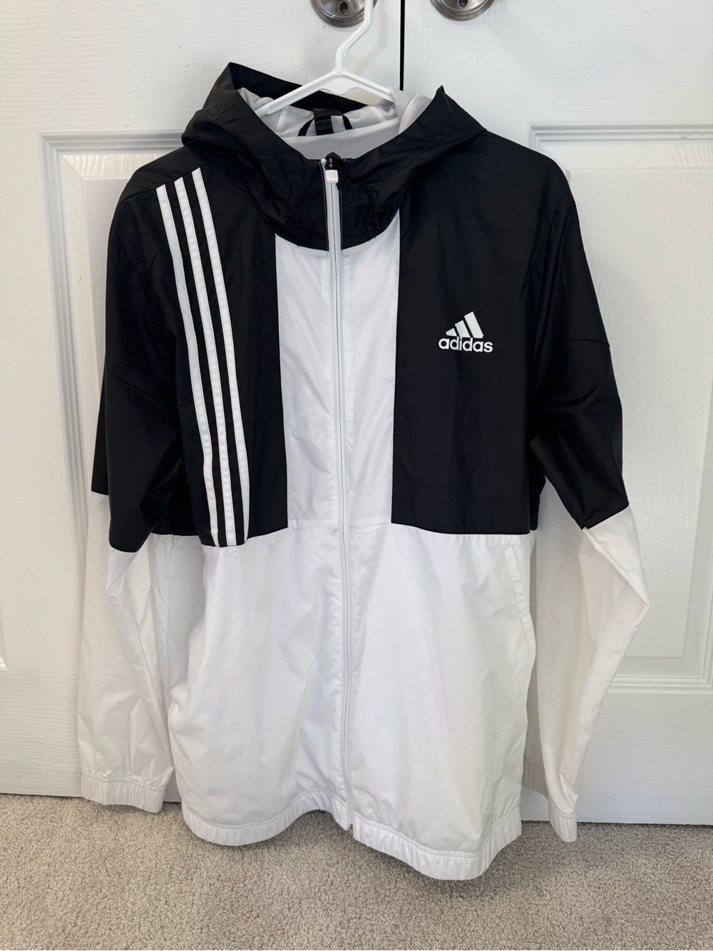 Adidas Hooded Windbreaker Jacket | Men’s Medium